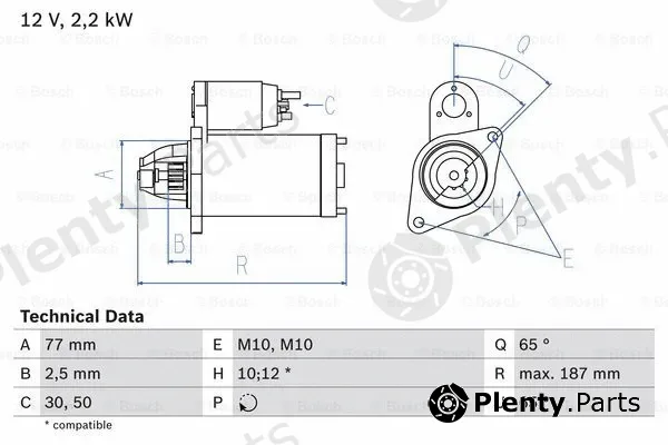 Bosch 0986022720 — Starter