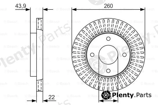 Bosch 0986479U61 — Brake Disc