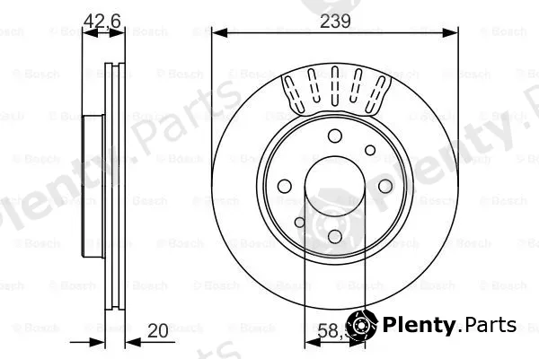 Bosch 0986479082 — Brake Disc