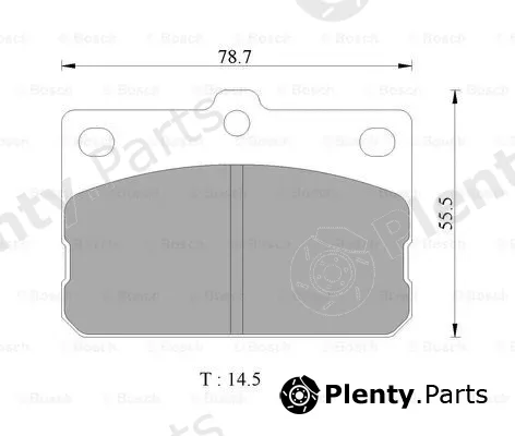 Bosch 0986505304 — Brake Pad Set, disc brake
