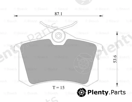 Bosch 0986AB4436 — Brake Pad Set, disc brake