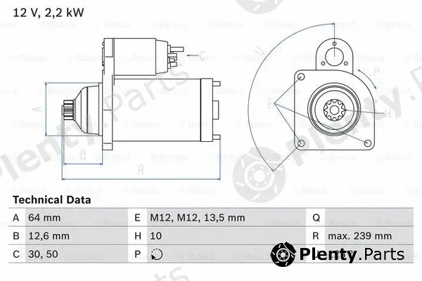 Bosch 0986029040 — Starter