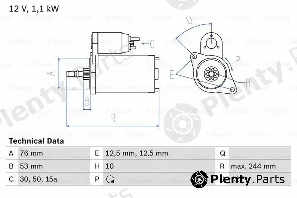 Bosch 0986016110 — Starter
