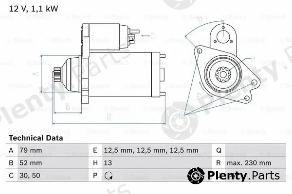 Bosch 0986026130 — Starter