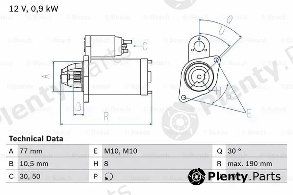Bosch 0986024160 — Starter