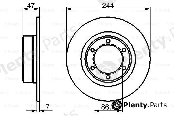 Bosch 0986478050 — Brake Disc