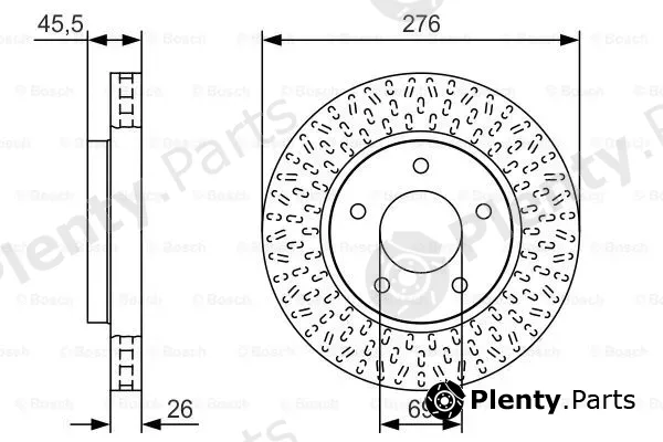 Bosch 0986479U40 — Brake Disc