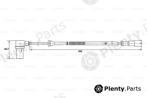 Bosch 0265006593 — Sensor, wheel speed