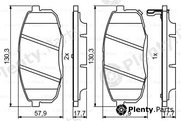 Bosch 0986494995 — Brake Pad Set, disc brake