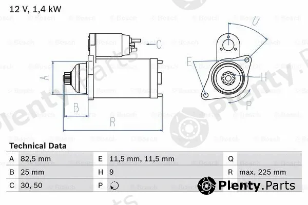 Bosch 0986024270 — Starter