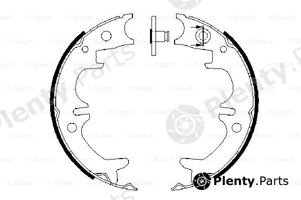 Bosch 0986487680 — Brake Shoe Set, parking brake