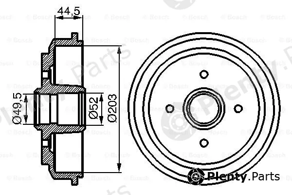 Bosch 0986477149 — Brake Drum