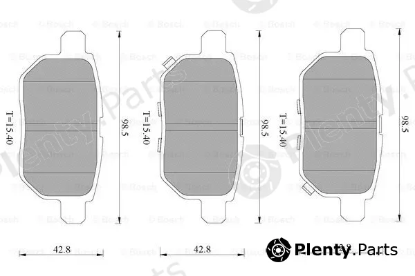 Bosch 0986T11165 — Brake Pad Set, disc brake