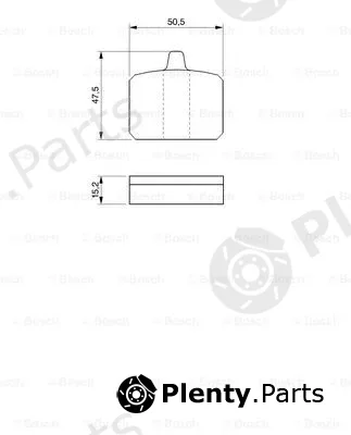 Bosch 0986465760 — Brake Pad Set, disc brake