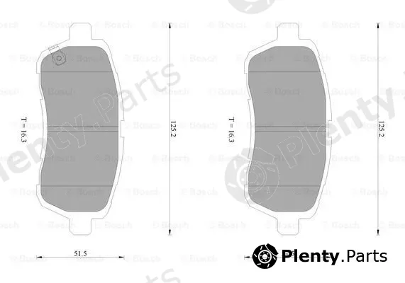 Bosch 0986AB1089 — Brake Pad Set, disc brake