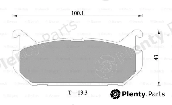 Bosch 0986505915 — Brake Pad Set, disc brake