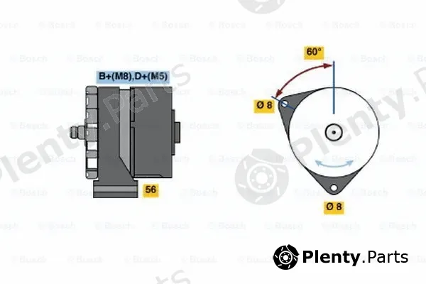 Bosch 0120469782 — Alternator