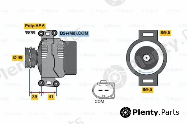 Bosch 0124525561 — Alternator
