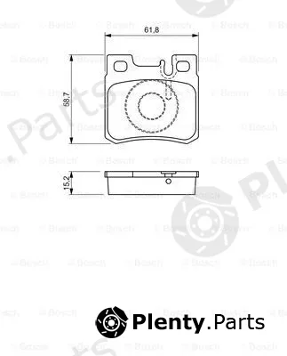 Bosch 0986490260 — Brake Pad Set, disc brake