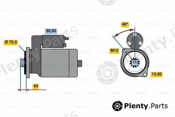 Bosch 0986022950 — Starter