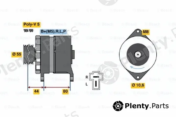 Bosch 0986034291 — Alternator