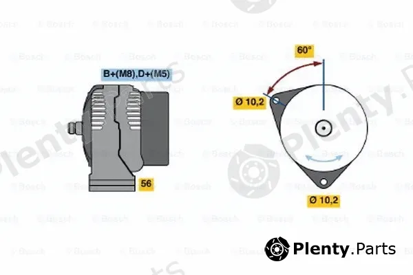 Bosch 0986043130 — Alternator