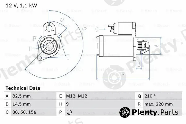 Bosch 0986016330 — Starter