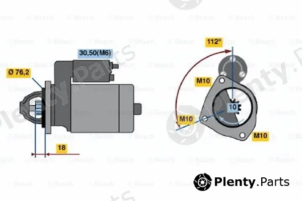 Bosch 0001107501 — Starter