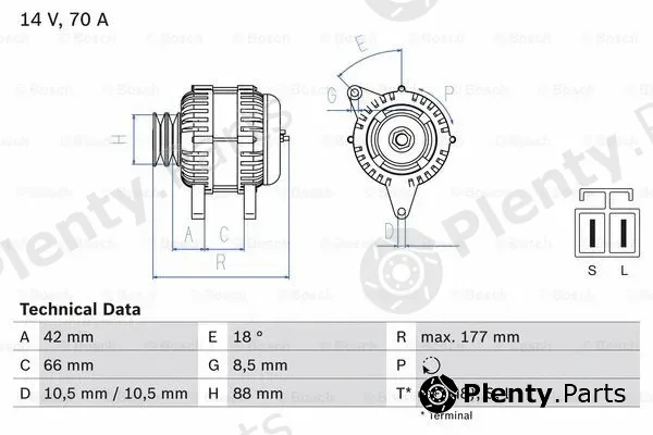 Bosch 0986045541 — Alternator