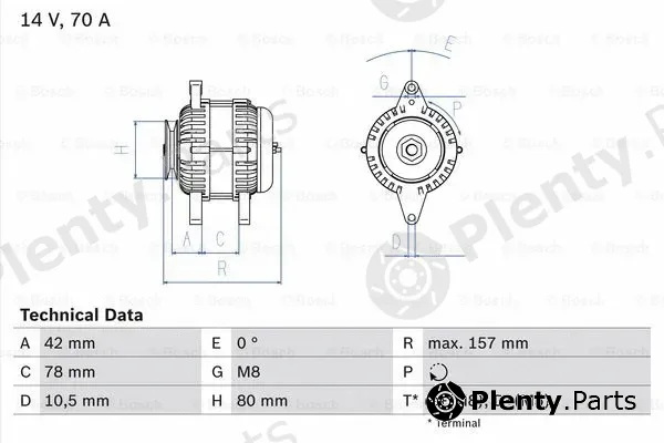 Bosch 0986040850 — Alternator