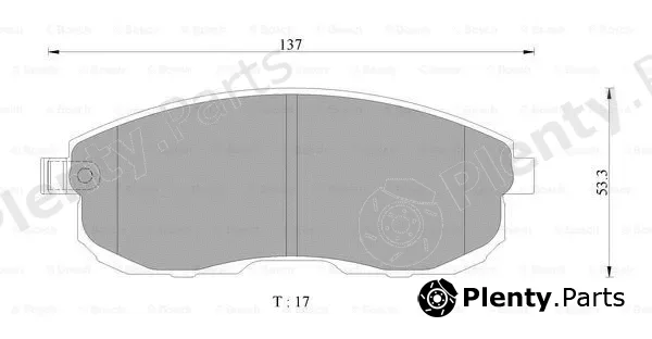 Bosch 0986AB3120 — Brake Pad Set, disc brake