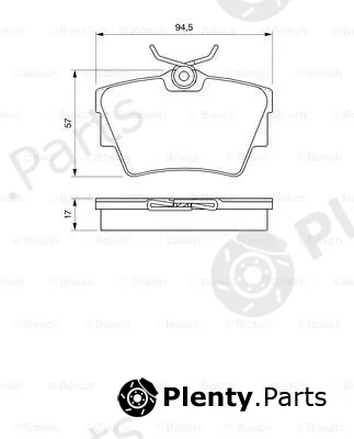 Bosch 0986424662 — Brake Pad Set, disc brake