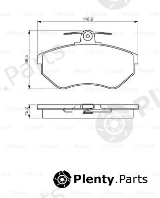 Bosch 0986495246 — Brake Pad Set, disc brake