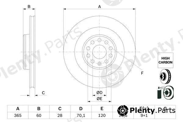 Bosch 0986479G56 — Brake Disc