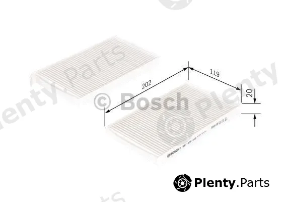 Bosch 1987435015 — Filter, cabin air