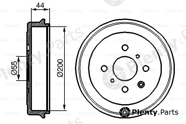 Bosch 0986477148 — Brake Drum