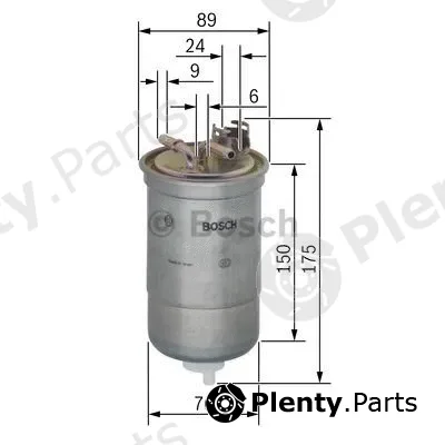 Bosch 0450906267 — Fuel Filter