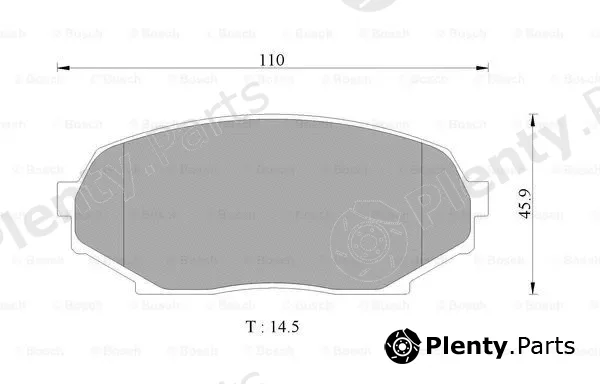 Bosch 0986AB9252 — Brake Pad Set, disc brake