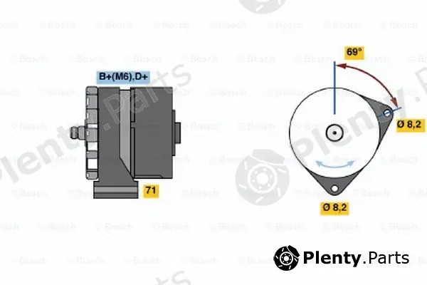 Bosch 0120468009 — Alternator