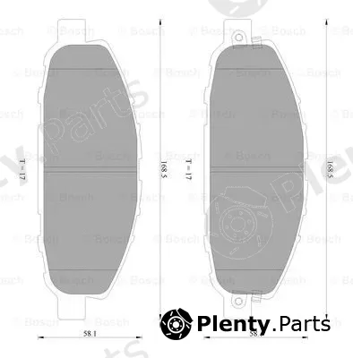 Bosch 0986AB2400 — Brake Pad Set, disc brake