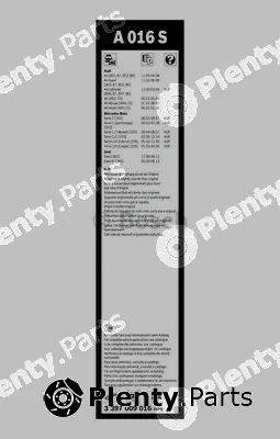 Bosch 3397009016 — Wiper Blade Aerotwin