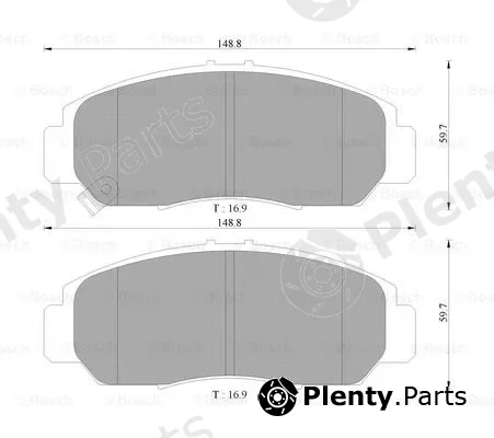 Bosch 0986AB9230 — Brake Pad Set, disc brake