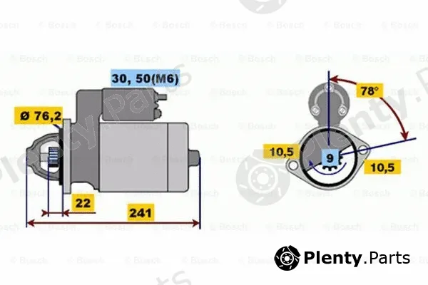 Bosch 0001108150 — Starter