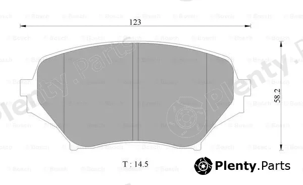 Bosch 0986AB2501 — Brake Pad Set, disc brake