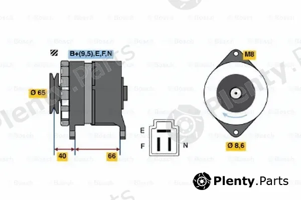 Bosch 0986035491 — Alternator