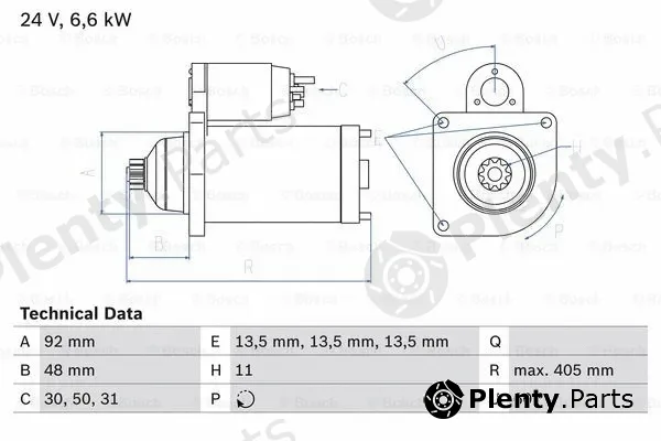 Bosch 0986012480 — Starter