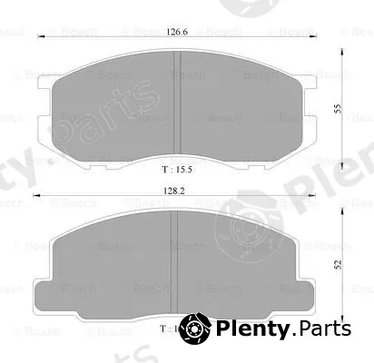Bosch 0986505343 — Brake Pad Set, disc brake