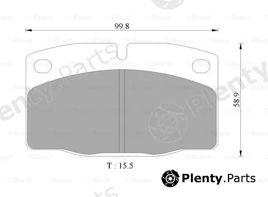 Bosch 0986505242 — Brake Pad Set, disc brake