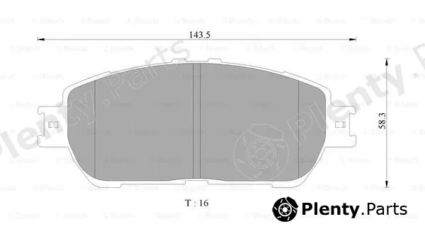 Bosch 0986AB9341 — Brake Pad Set, disc brake