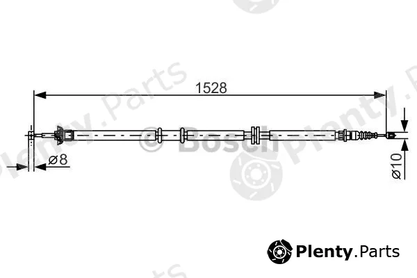 Bosch 1987482289 — Cable Pull, parking brake